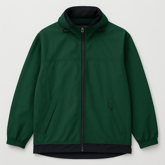 Eddie Bauer Outdoor Outfitters Hooded Nylon Jacket Men’s Large Tall Green - Picture 1 of 11